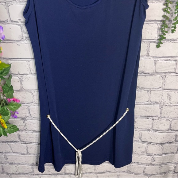 °🌼3/$30🌼Dream Beach Sleeveless Blue Mini Dress  Size XL - Picture 8 of 16